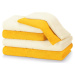 Žluté froté bavlněné ručníky a osušky v sadě 6 ks Rubrum – AmeliaHome