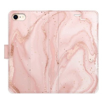 iSaprio flip pouzdro RoseGold Marble pro iPhone 7/8/SE 2020