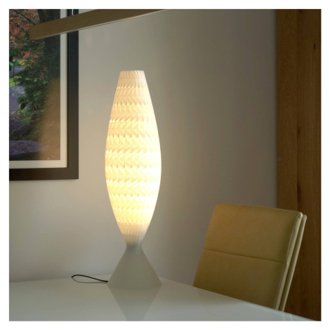 Tagwerk Fraktální stolní lampa z biomateriálu, hedvábí, 65 cm