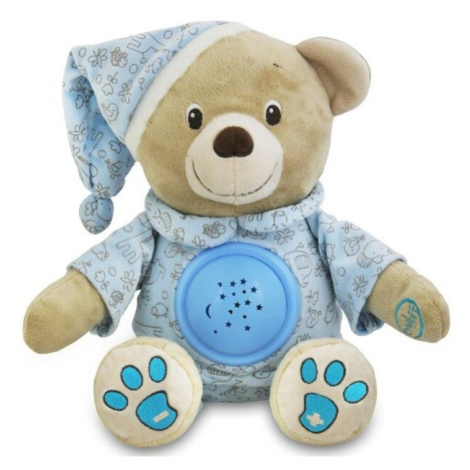 BABY MIX - Plyšový usínáček medvídek s projektoremmodrý