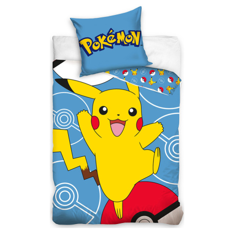 Dětské povlečení Pokémon Pikachu a Pokéball Carbotex