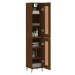 vidaXL Skříň highboard hnědý dub 34,5 x 34 x 180 cm kompozitní dřevo