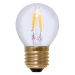 Segula LED žárovka Golfball E27 3W teplá bílá čirá
