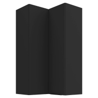 Horní rohová skříňka Aria 60x60 GN-108 2F (90°) Barva korpusu: Černá, Barva dvířek: BL - Black A