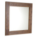 Sapho BRAND zrcadlo v dřevěném rámu 800x800mm, mořený smrk