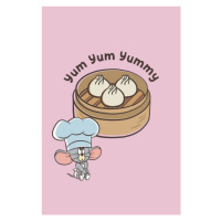 Umělecký tisk Tom and Jerry - Yum Yummy, (26.7 x 40 cm)
