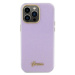 Guess hard silikonový kryt iPhone 15 PRO 6.1" lilac Glitter Glossy Script