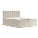 Béžová boxspring postel s úložným prostorem 180x200 cm Novento – Maison de Rêve