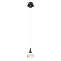 LED Závěsné svítidlo AZzardo Dalmatia 1 black AZ2847 5W 300lm 3000K IP20 12cm černé