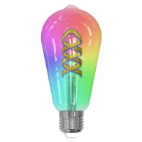 LUUMR LUUMR Smart LED, E27, ST64, 4W, RGB, Tuya, WLAN, čirá, CCT