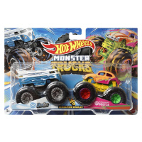 Hot wheels® monster trucks demoliční duo drag bus vs. volkswagen beetle, mattel hnx28