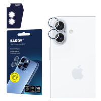 3mk ochrana kamery HARDY Lens Protection Pro pro Apple iPhone 16/16 Plus, stříbrná