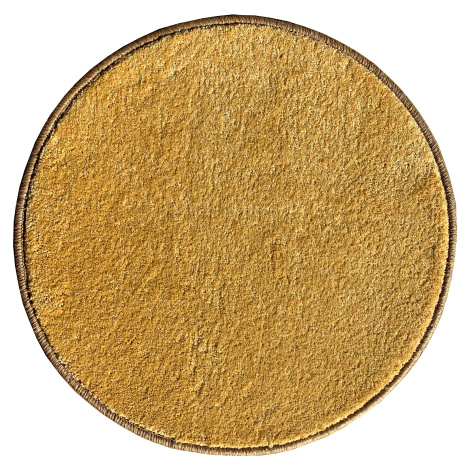 Vopi koberce Kusový koberec Eton Exklusive žlutý kruh - 67x67 (průměr) kruh cm