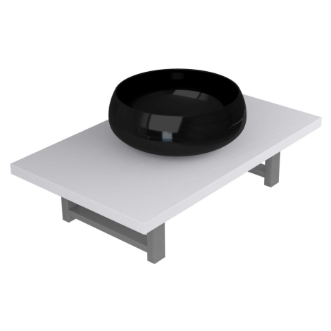 vidaXL 2dílný set koupelnového nábytku keramika bílý