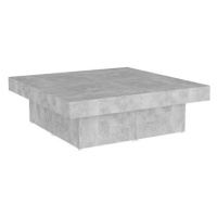 SHUMEE Konferenční stolek betonově šedý 90 × 90 × 28 cm dřevotříska, 806916