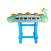 mamido  Dětský keyboard s mikrofonem a stolečkem modrý