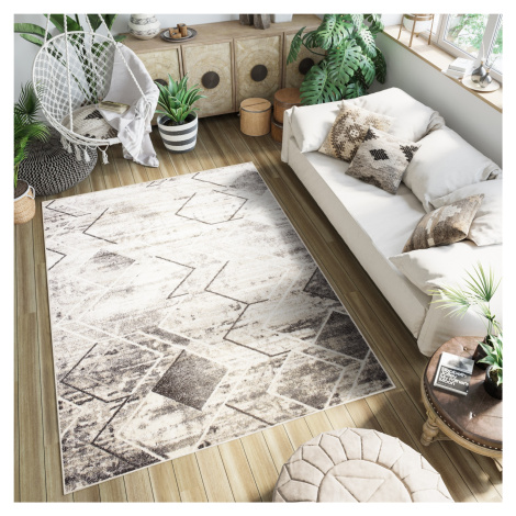 Všestranný moderní koberec s geometrickým vzorem