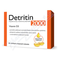 Detritin Vitamin D3 2000 IU 60 měkkých tobolek