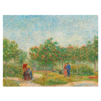Obrazová reprodukce Garden with Courting Couples (Square Saint-Pierre) - Vincent van Gogh, 40x30