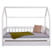 Domečková postel ii z masivu 90x200cm se zásuvkou sully - bílá