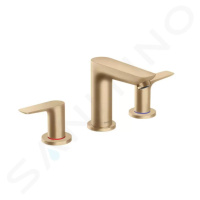 Hansgrohe 71733140 - Umyvadlová baterie s výpustí, 3-otvorová instalace, kartáčovaný bronz