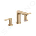 Hansgrohe 71733140 - Umyvadlová baterie s výpustí, 3-otvorová instalace, kartáčovaný bronz