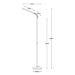 Stojací lampa Lucide Gilly / výška 153 cm / 5 W / 230 V / bílá