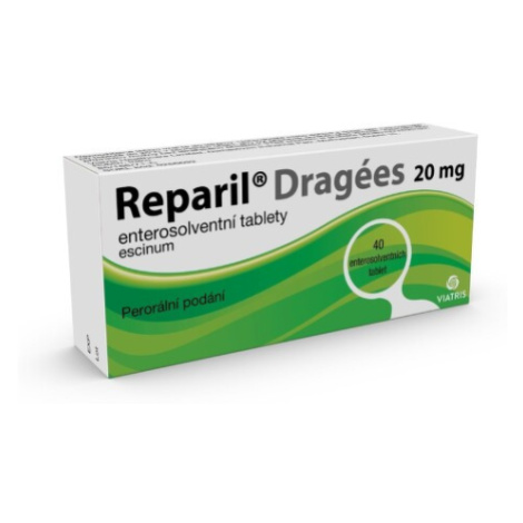 REPARIL- DRAGÉES 20MG enterosolventní tableta 40