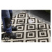 NORTHRUGS - Hanse Home koberce Kusový koberec Twin-Wendeteppiche 103129 schwarz creme – na ven i