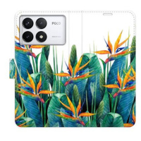 iSaprio Flip pouzdro Exotic Flowers 02 pro Poco F6 Pro