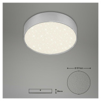 BRILONER LED stropní svítidlo hvězdné nebe, pr. 15,7 cm, 11 W, stříbrná BRI 7072-414