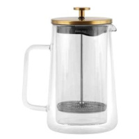 Vialli Design Konvice na čaj, kávu French Press dvoustěnná 1000 ml, DIVA 9286