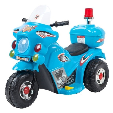 mamido Dětská elektrická motorka Policie modrá