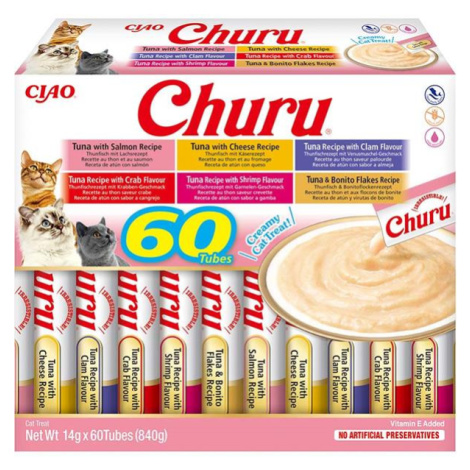 Churu cat masové pyré mix tuňák 840 g INABA