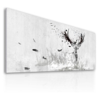 Obraz na plátně DEER DREAMS COLOR P různé rozměry Ludesign ludesign obrazy: 100x40 cm