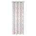 Dekorační vzorovaná záclona s kroužky AMBRA bílá/růžová 140x250 cm (cena za 1 kus) MyBestHome