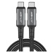 Kabel Acefast Cable USB-C to USB-C C1-09, 48W,  1m (black-gray)