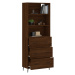 vidaXL Skříň highboard hnědý dub 69,5 x 34 x 180 cm kompozitní dřevo