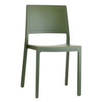 Plastová jídelní židle Kalma zelená