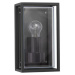 NOVA LUCE venkovní nástěnné svítidlo REGINA antracitový hliník čirý a matný akryl E27 1x12W 220-