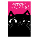 Ilustrace Sad cat face. stop talking lettering., Marianna Pashchuk, 26.7 × 40 cm