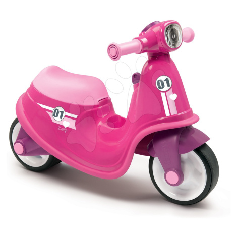 Smoby odrážedlo motorka s reflektorem Scooter Pink růžové 721001