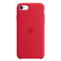 Silikonový kryt na iPhone SE – červená (PRODUCT)RED