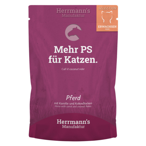 Herrmann's Bio-Selection 40x100 g - výhodné balení - koňské maso s bio mrkví a bio kokosovými vl