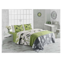 Lehký bavlněný přehoz přes postel na dvoulůžko Belezza Green, 200 x 230 cm