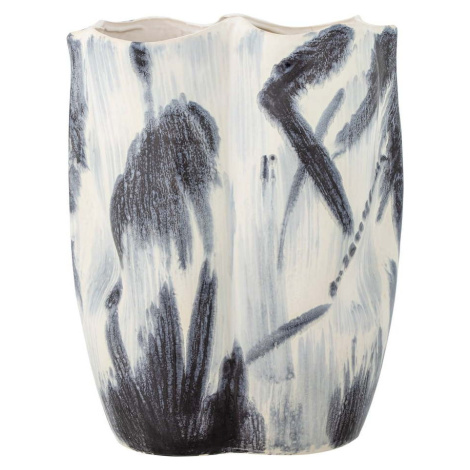 Černobílá váza z kameniny (výška 37 cm) Elira – Bloomingville