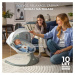 KINDERKRAFT Lehátko houpací s melodií 2v1 Lumi, do 9 kg, Premium Light Grey