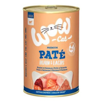 WOW Cat konzerva Paté Kuře s lososem Adult 400 g