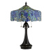 QUOIZEL Stolní lampa Cobalt v designu Tiffany