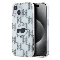 Karl Lagerfeld IML Electroplated Choupette Head Zadní Kryt pro iPhone 15 Transparent